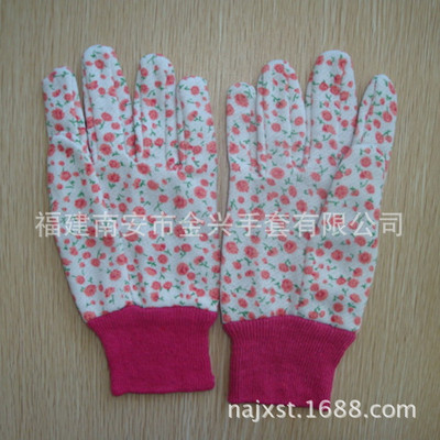 【銷售Cotton garden gloves 針織絨布手套 棉手套 型號:270】價格,廠家,圖片,防護(hù)手套,福建南安市金興手套-